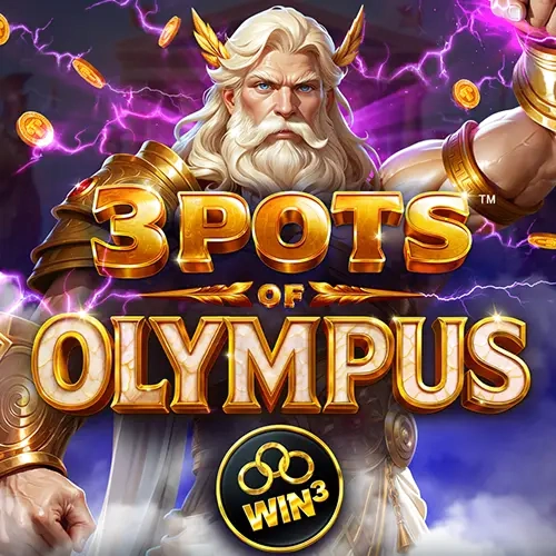 3 Pots of Olympus Zeus Blitze goldene Münzen