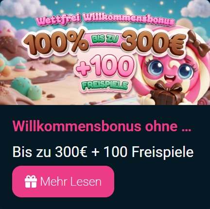 Wettfrei Willkommensbonus 300 Euro 100 Freispiele